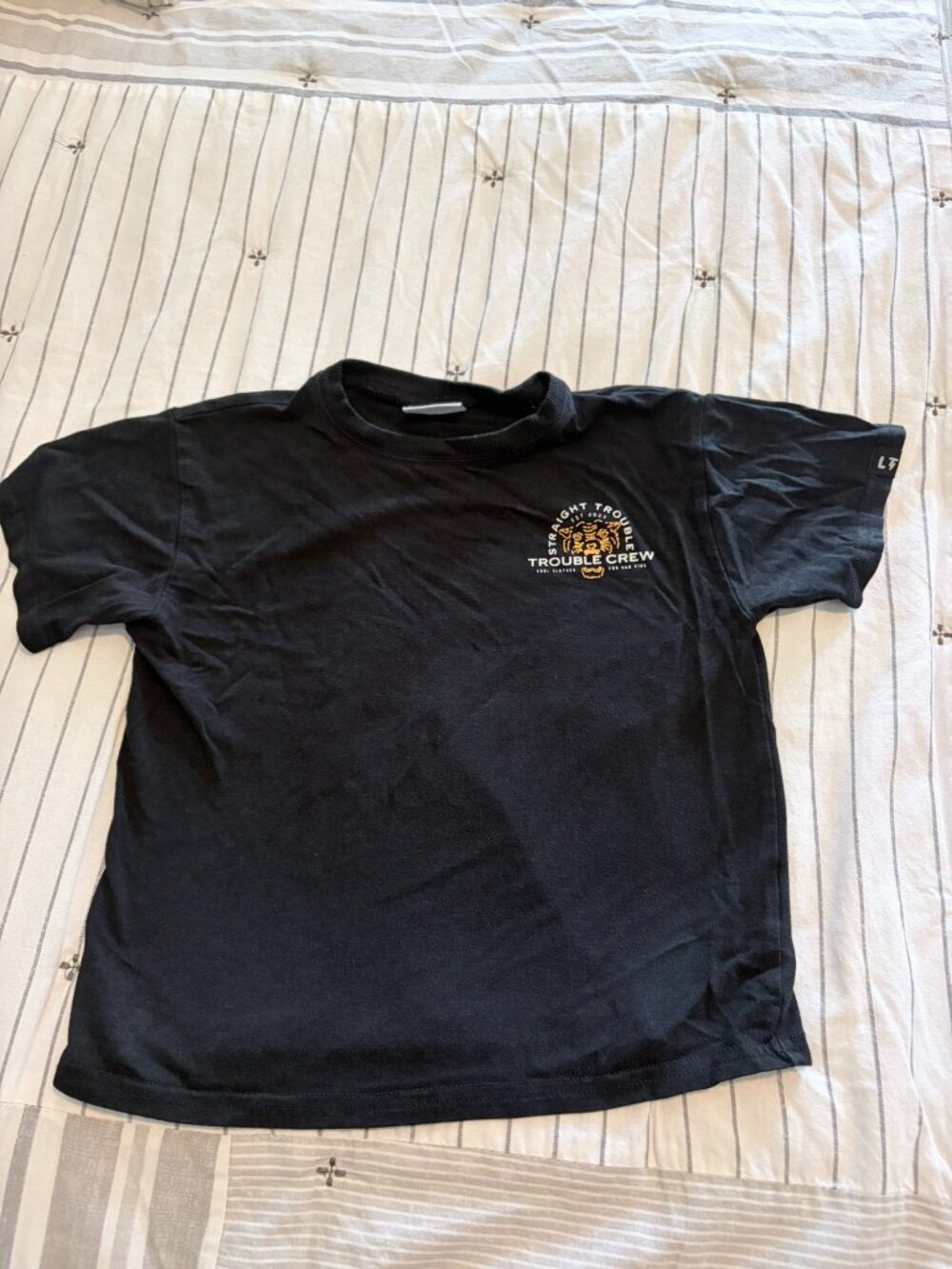 Little Trouble Trouble Crew Tee LN 2T
